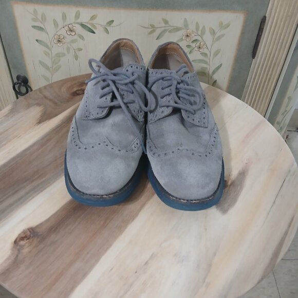 Cole Haan LunarGrand Wingtip Oxford Gray Suede Men’s 7.5M main image 7